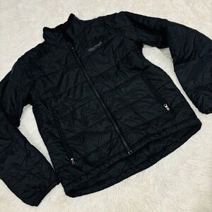 Marmot Black Puffer Jacket high neck Woman’s size Small